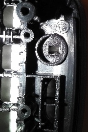 Retevis RT95 Mic Mod: modification: widened mic hole from the inside